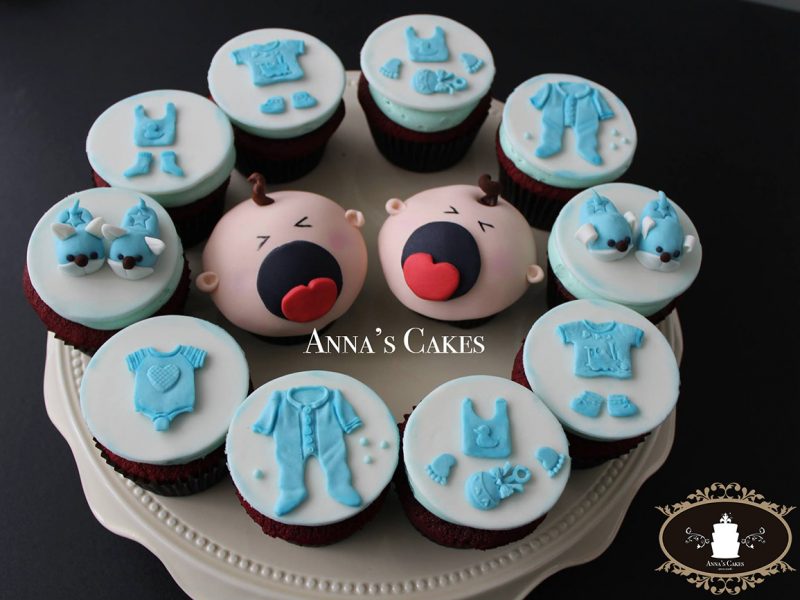 Babyshower cupcakes